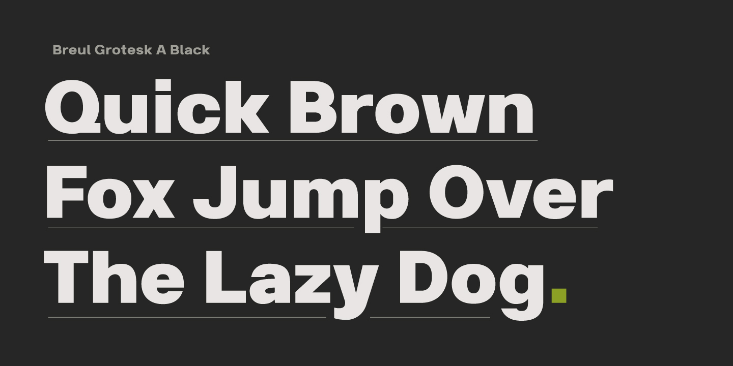 Breul Grotesk B Black Italic Font preview